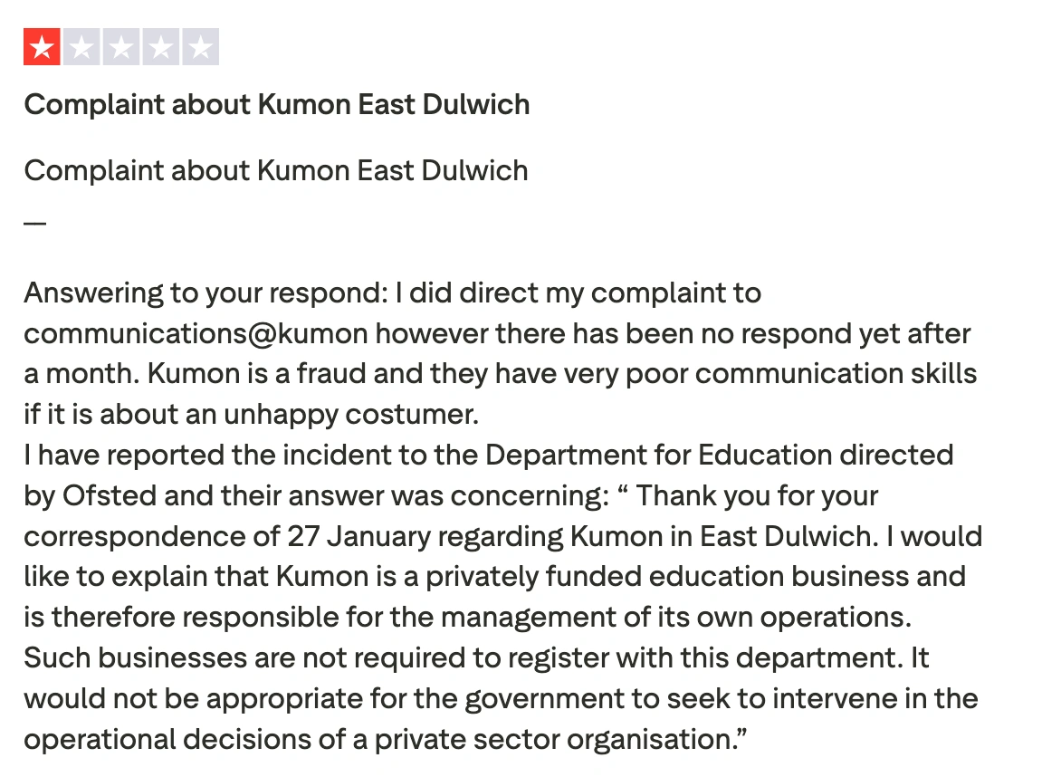 Kumon Customer Support: What Users Experience