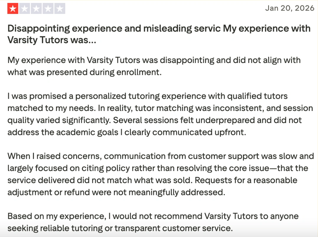 How does Varsity Tutors work? Features