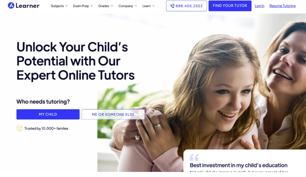 How much does Learner tutoring cost?