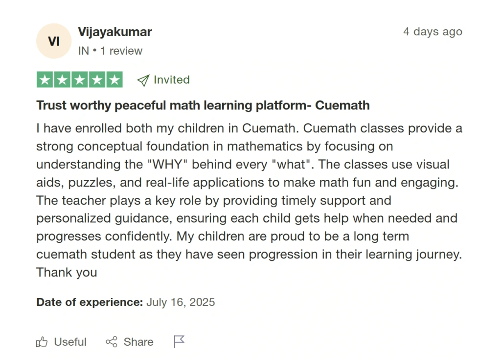 Cuemath reviews: Learning approach
