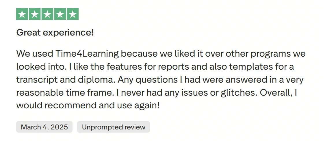 Time 4 Learning reviews