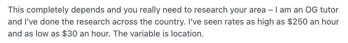 How much does a reading tutor cost: Reddit reviews