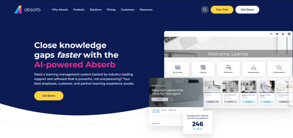 Absorb best LMS for education