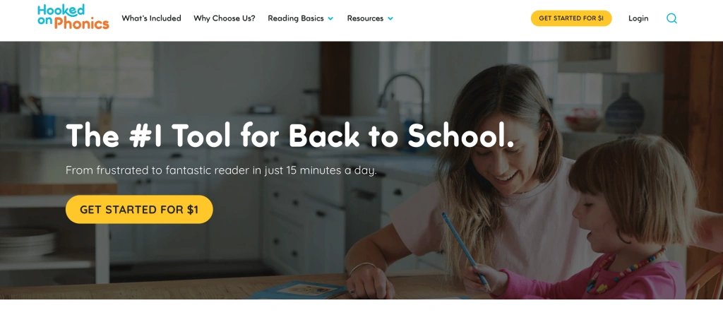 Hooked on Phonics reading websites for kindergarten