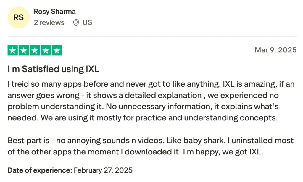 IXL reviews