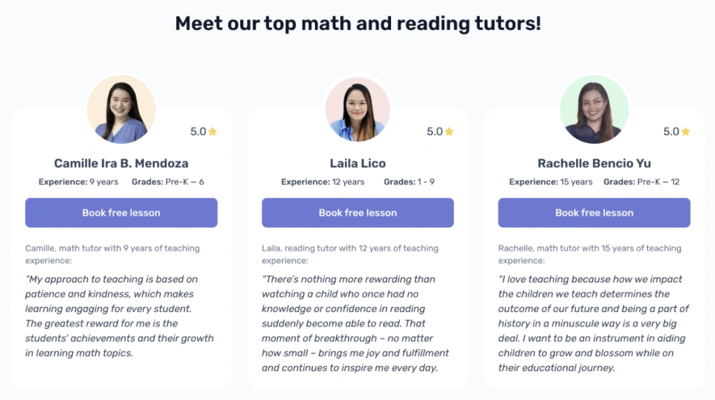 Brighterly: Key features