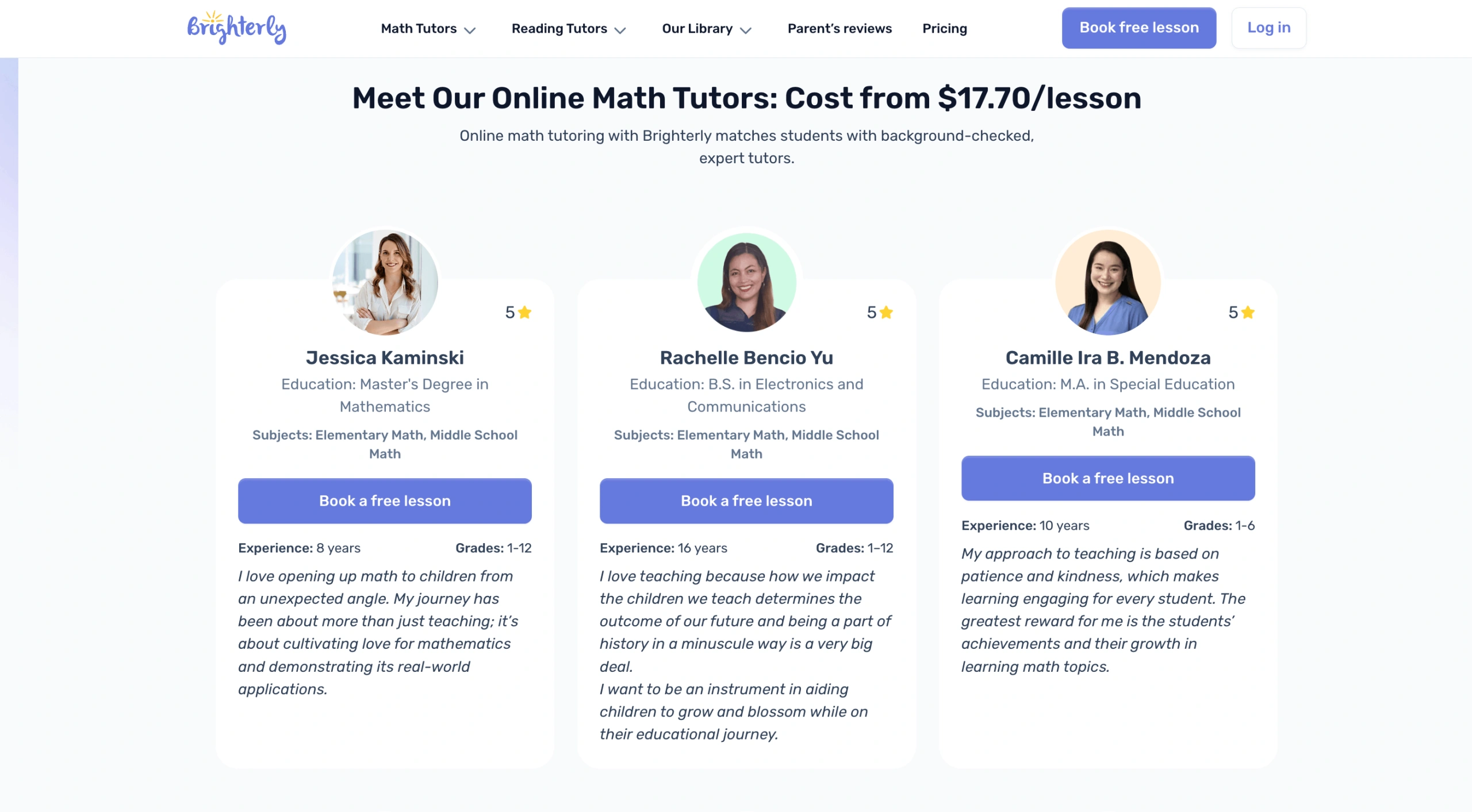 Top-Notch Math and Reading Tutors