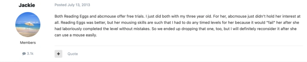 Reviews for ABCmouse