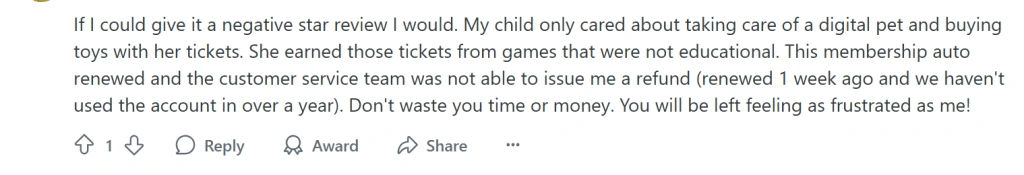 Common complaints about ABCmouse