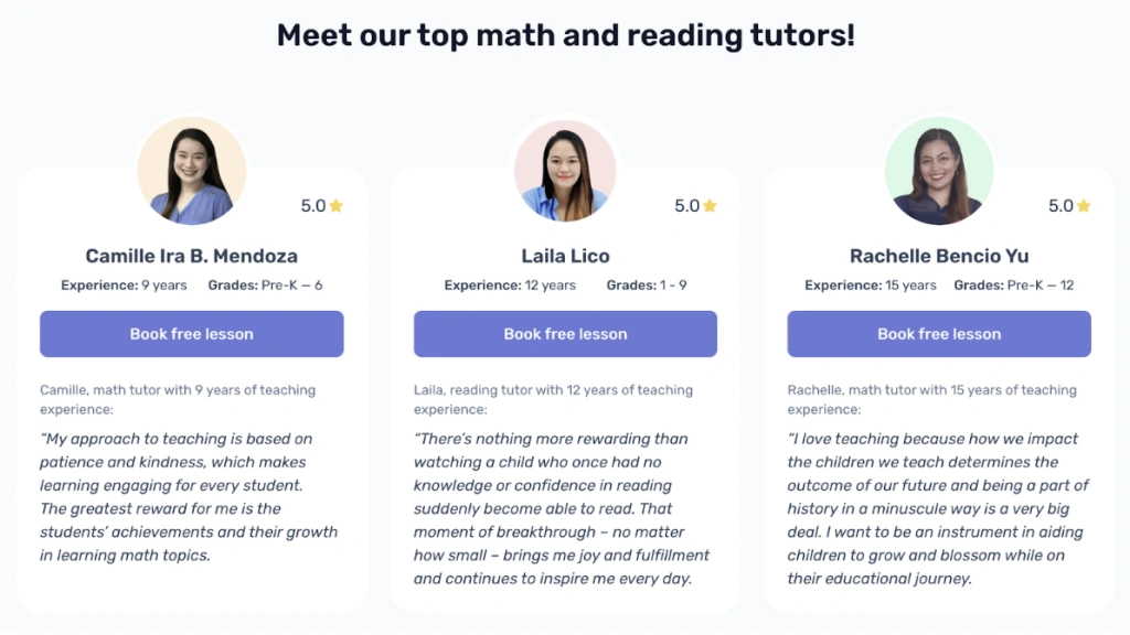 What are the top Brighterly reading features?