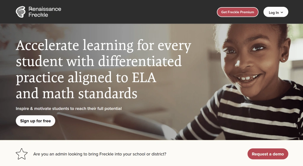 Freckle middle school website