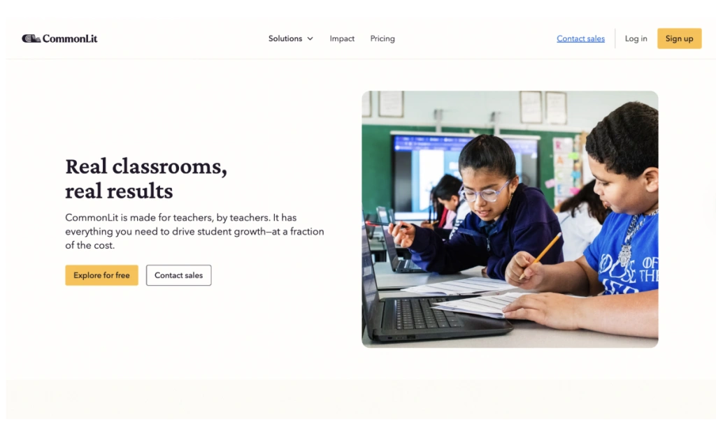 #9 ELA website: CommonLit