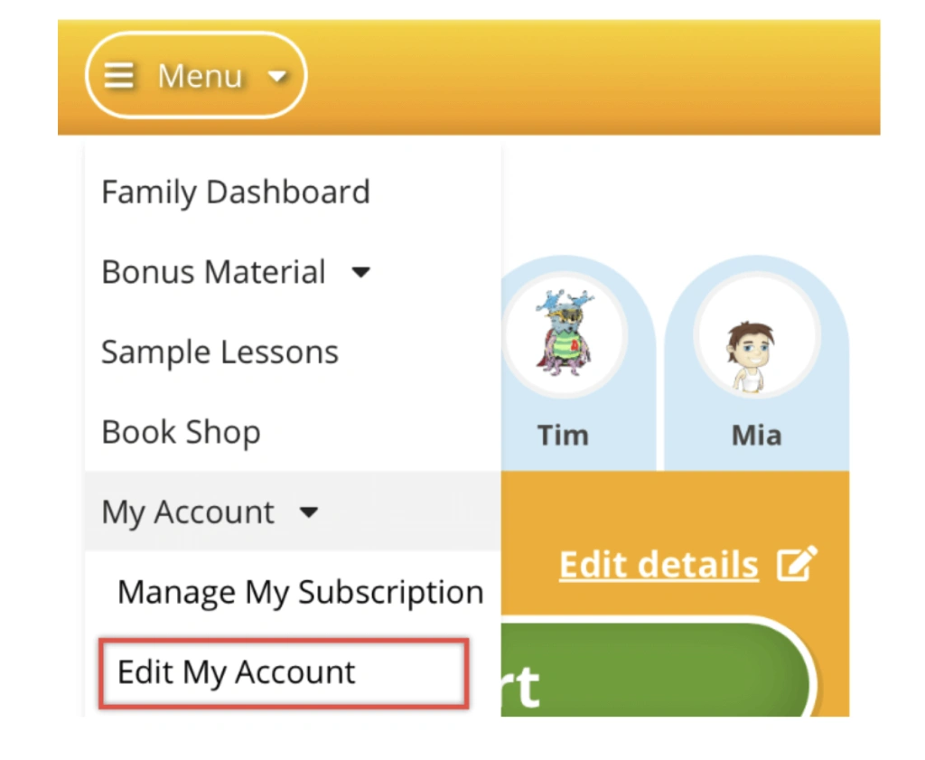 How to delete Reading Eggs account?