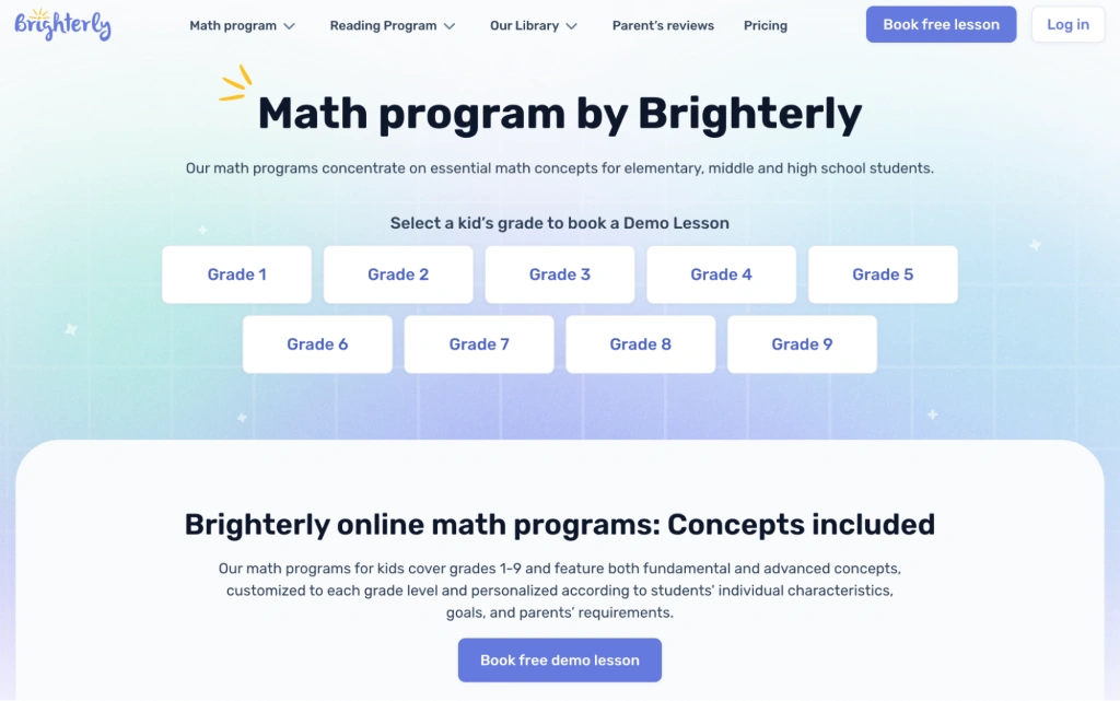 Brighterly adaptive STEM-focused program for kids