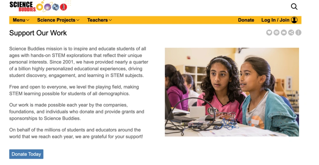 Science Buddies: Pricing