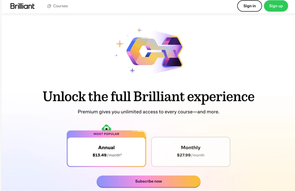 Brilliant: Pricing