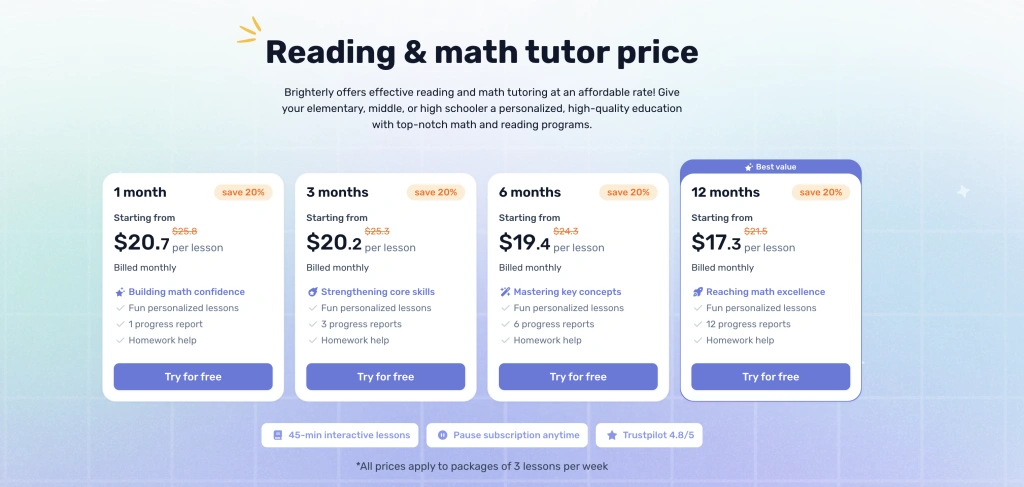 Hooked on Phonics cost vs Brighterly: Which is more cost-effective?