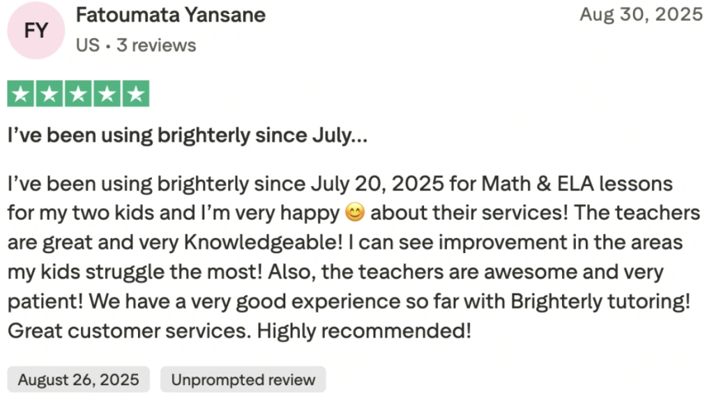 Brighterly school reviews