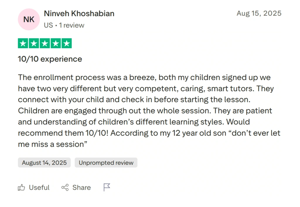 Expert, engaging, and caring tutors