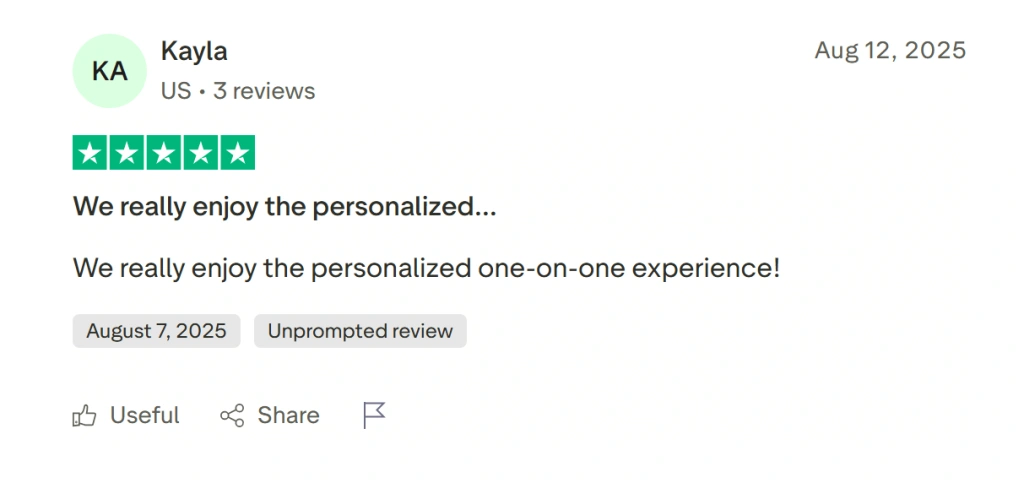 Brighterly reviews by families