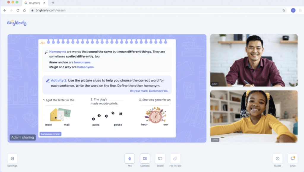 Brighterly’s key features