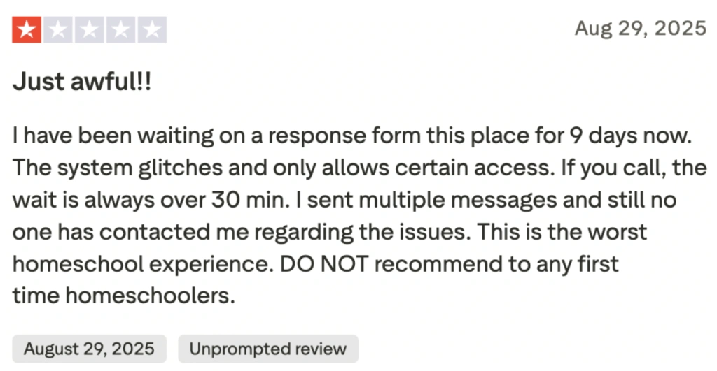 Time4Learning complaints