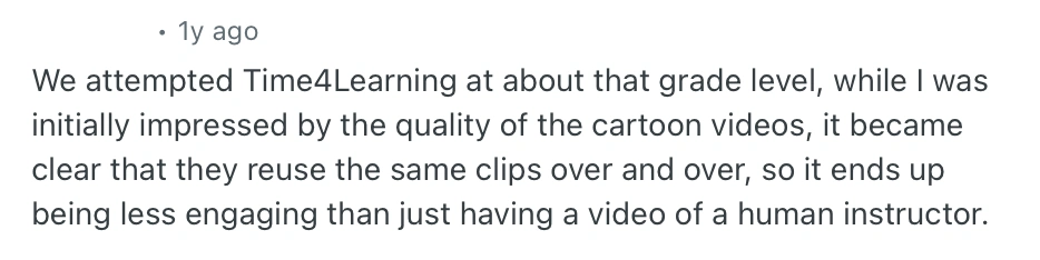 Cons of Time4Learning