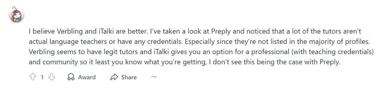 What Users Say About Preply and Its Alternatives on Reddit & Trustpilot