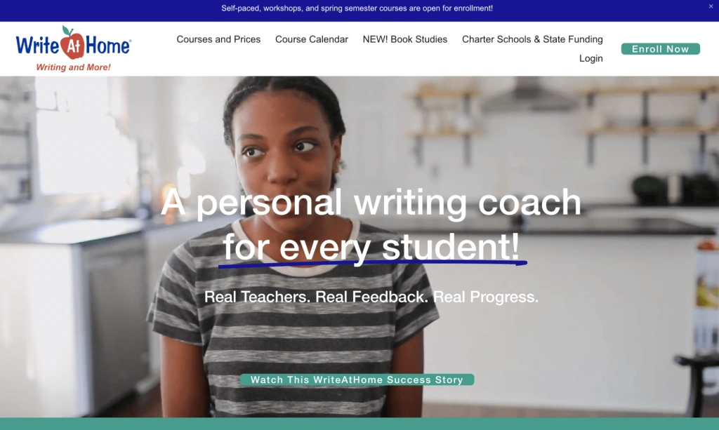 WriteAtHome writing homeschool curriculum