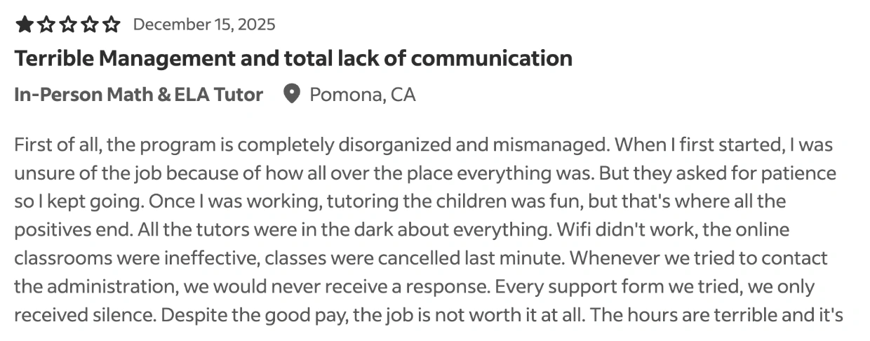 Tutor.com Reviews: Complaints