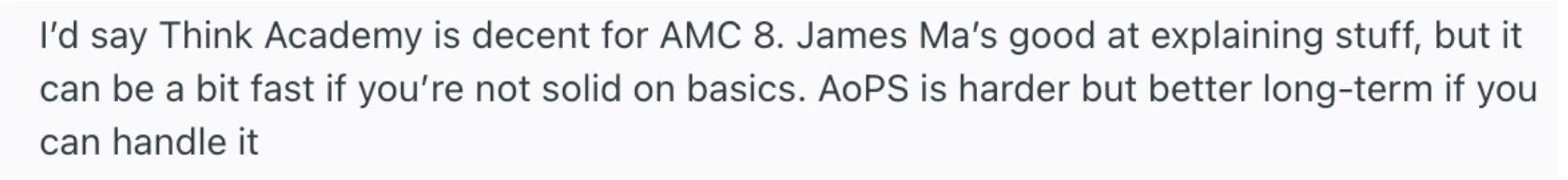 What parents and students find uncomfortable about Think Academy