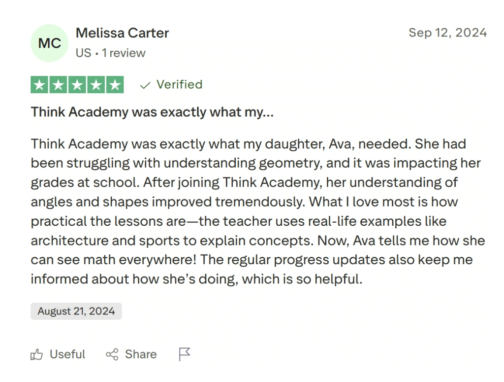 What parents and students love about Think Academy