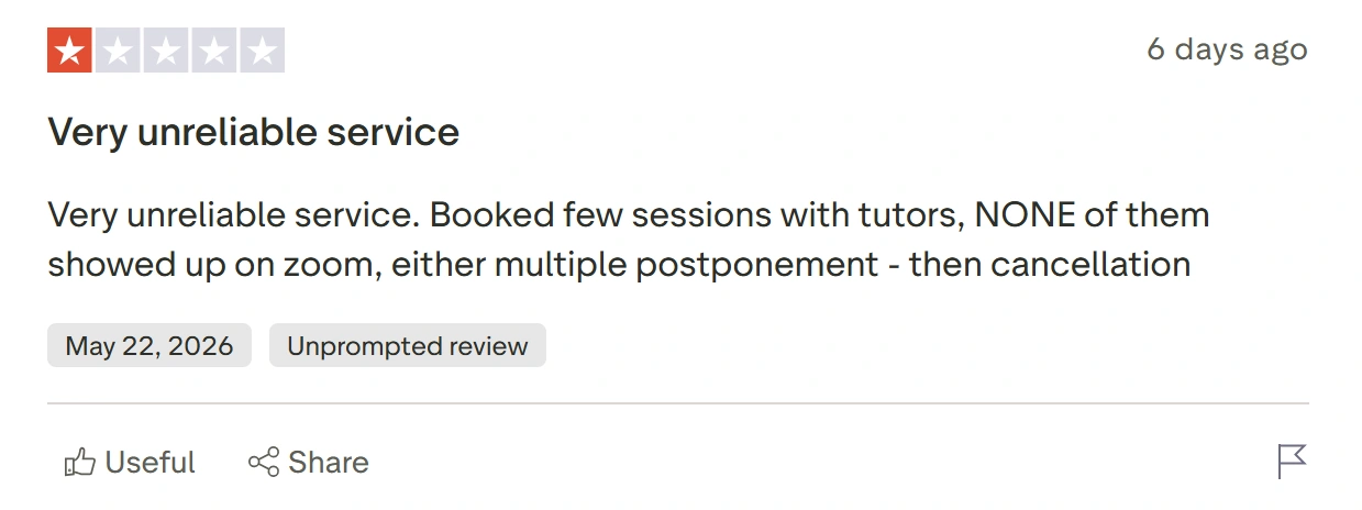 Tutor No-Shows