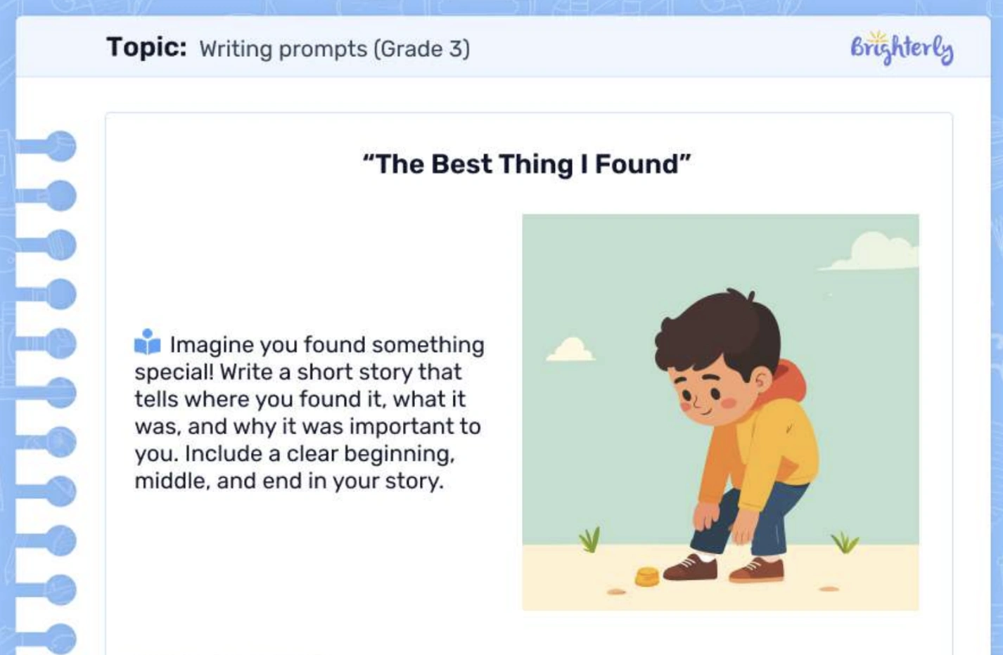 3rd Grade Writing Prompts Worksheets [Free Download]