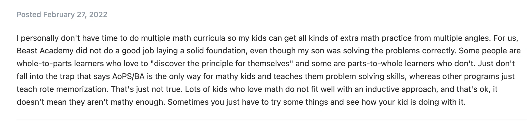 What are the pros and cons of Beast Academy?