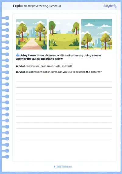 Descriptive Writing Worksheets 1