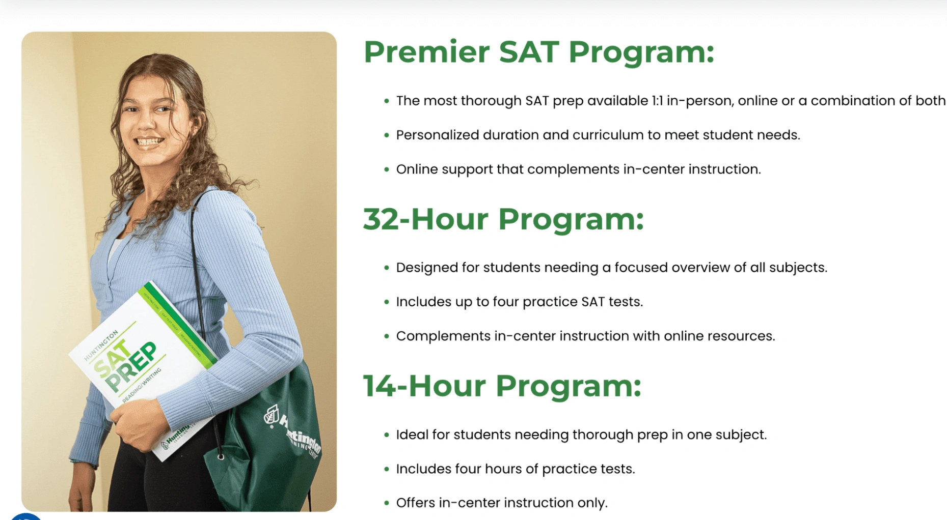 Huntington Learning Center cost per month