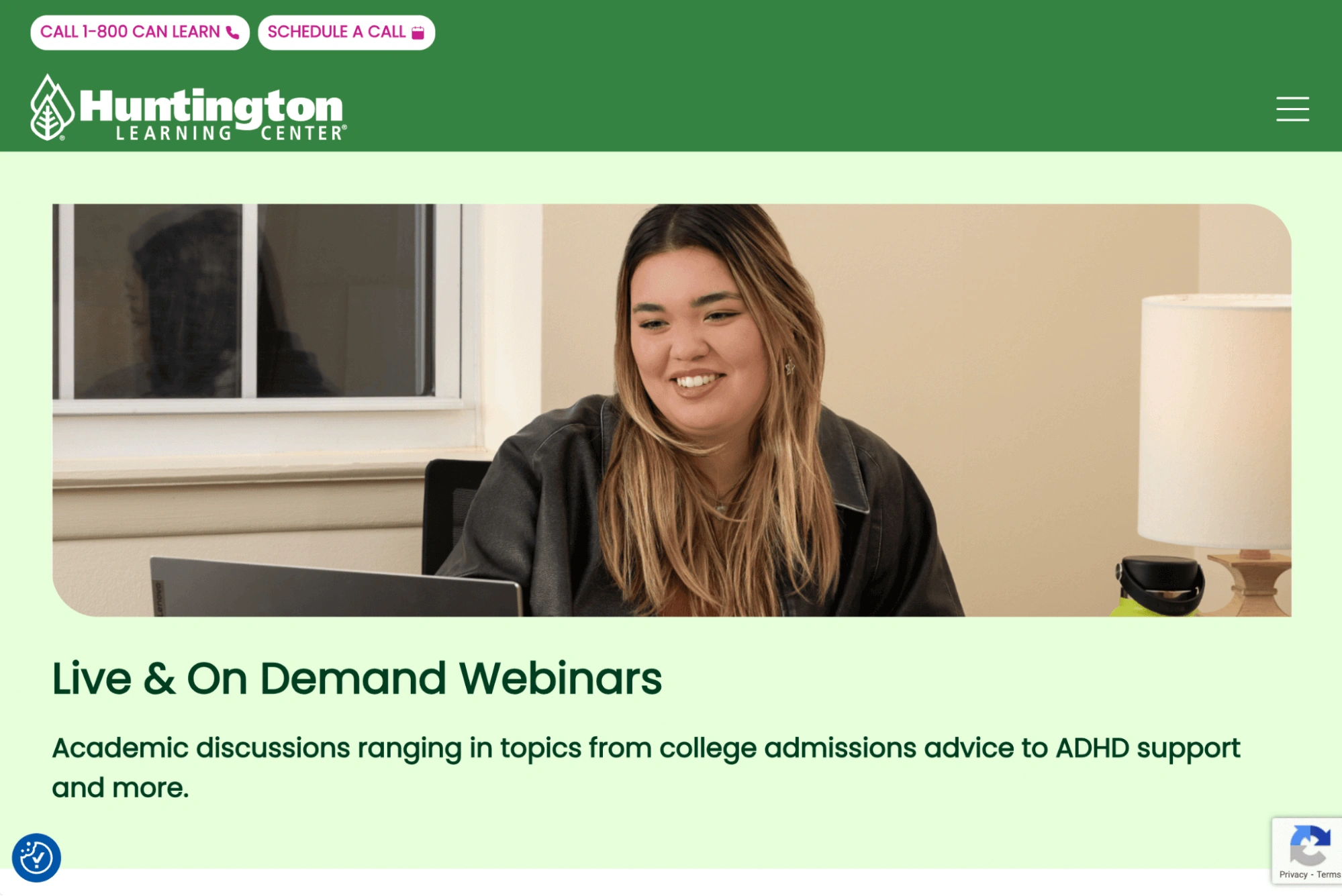 Is Huntington Learning Center available for free with any features?