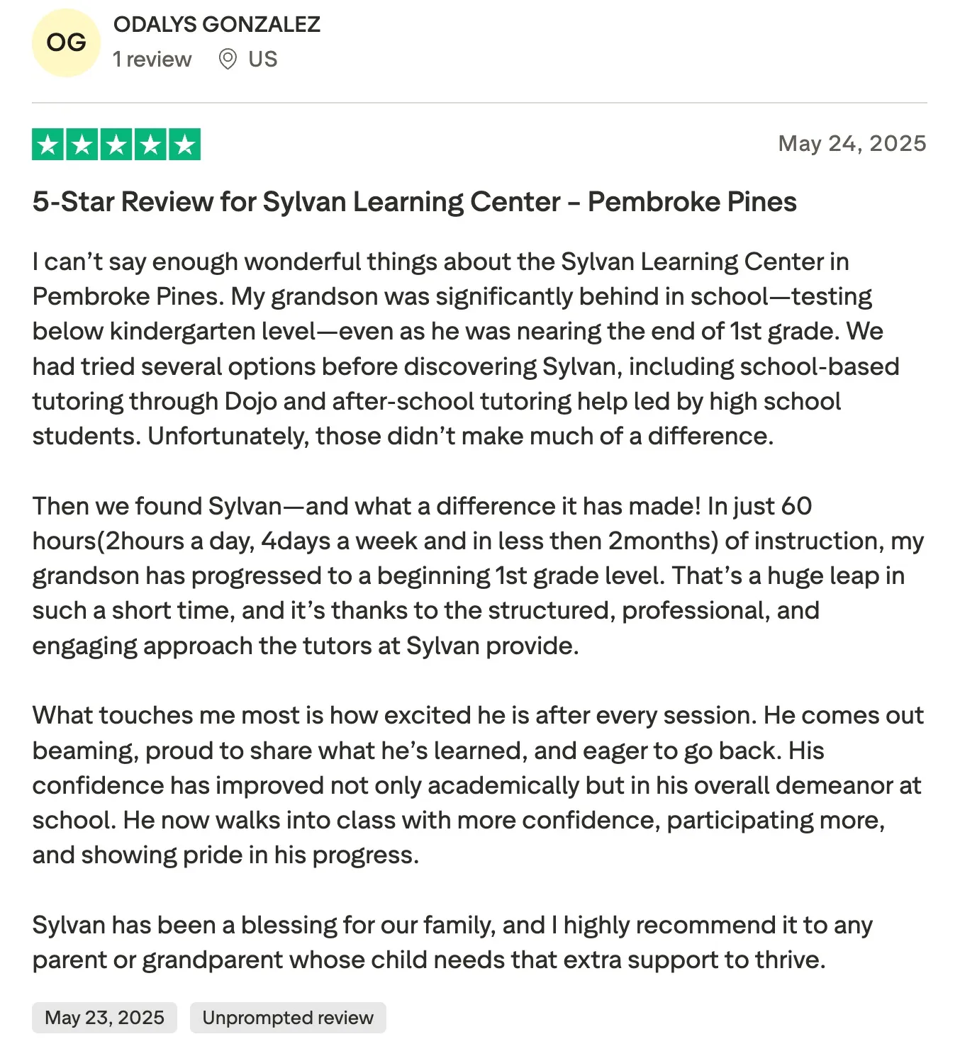 Sylvan learning reviews