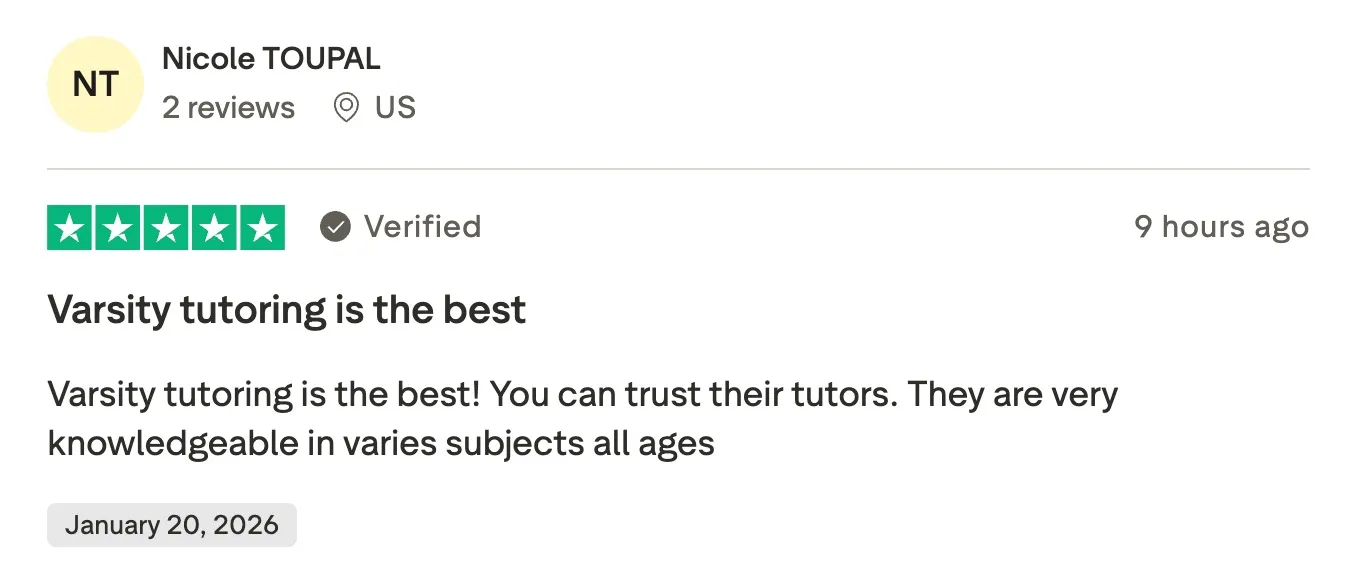 Varsity Tutors reviews