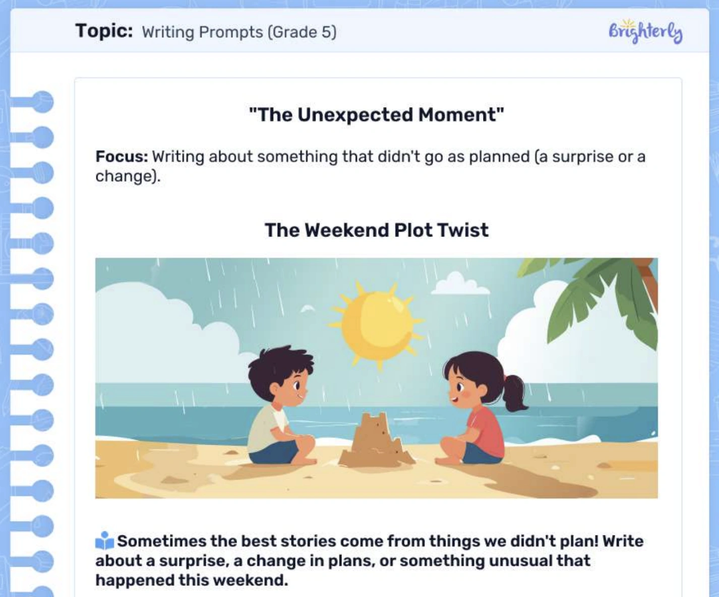 Writing Prompts for 5th Grade