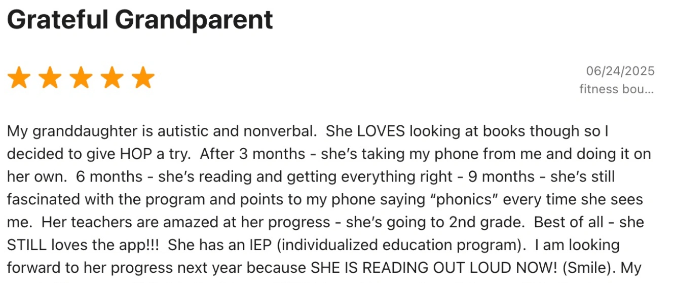 Hooked on Phonics app review: Effectiveness