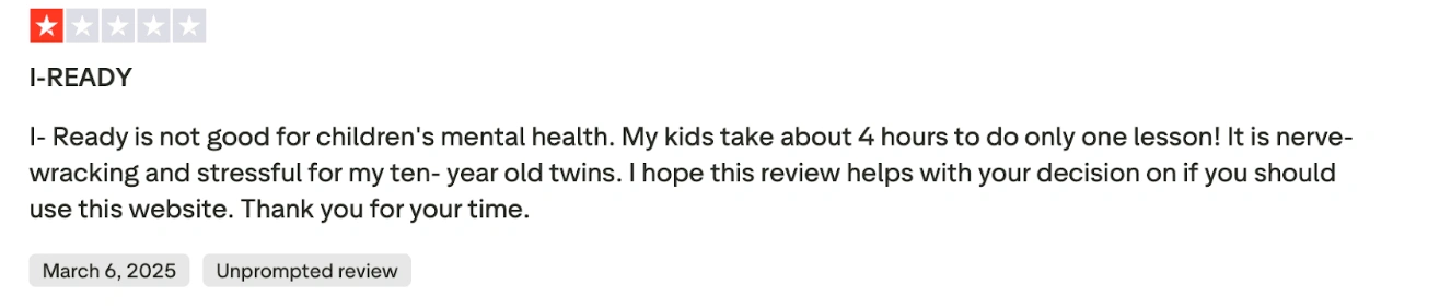 iReady reviews Reddit & Trustpilot: Real user feedback