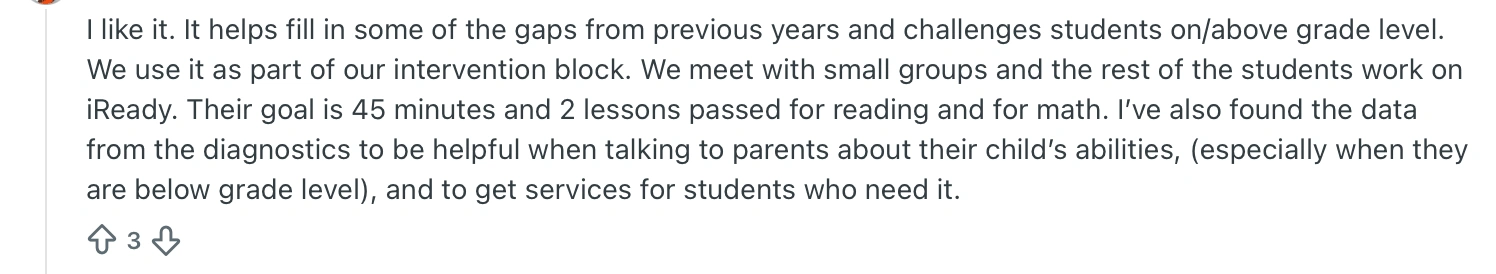 What are iReady pros and cons?