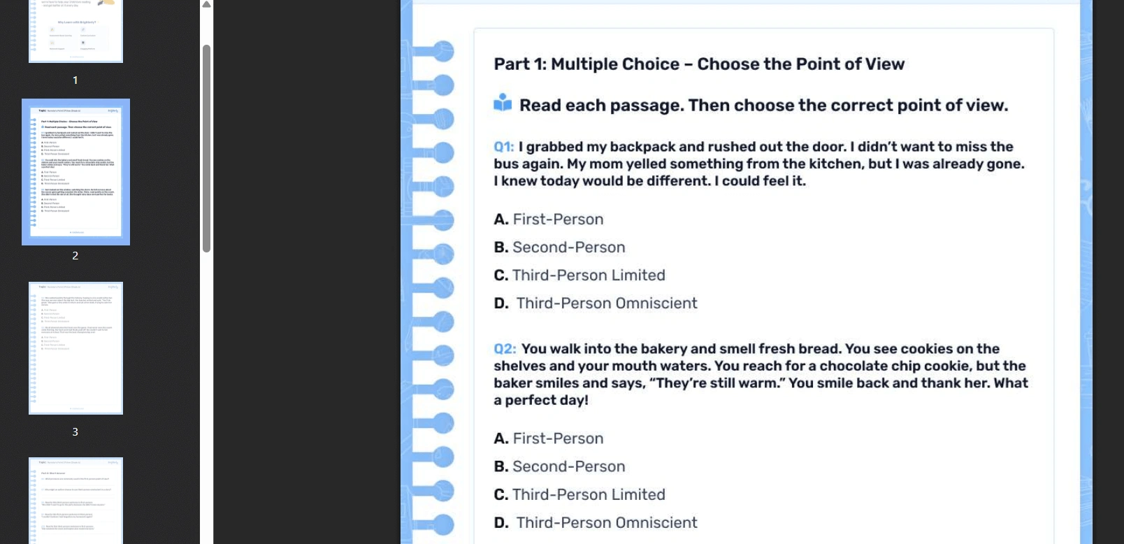 Persuasive writing practice at Brighterly’s individualized lessons 