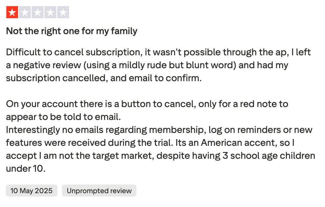 Common complaints about AdaptedMind: