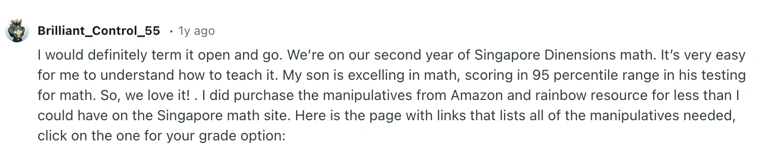 Singapore Math reviews on Reddit: What parents really think about the platform