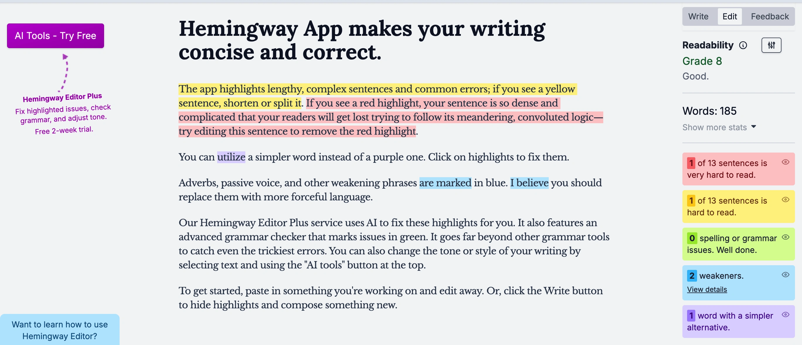 #5 Hemingway Editor