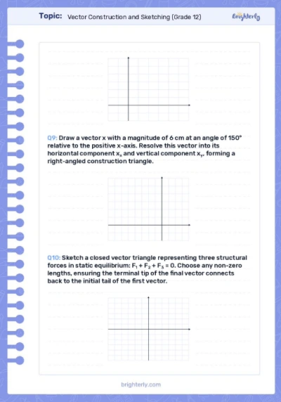 Vectors Worksheets