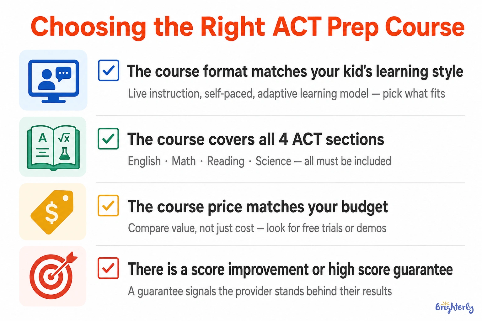 What to Look for in an ACT Prep Course
